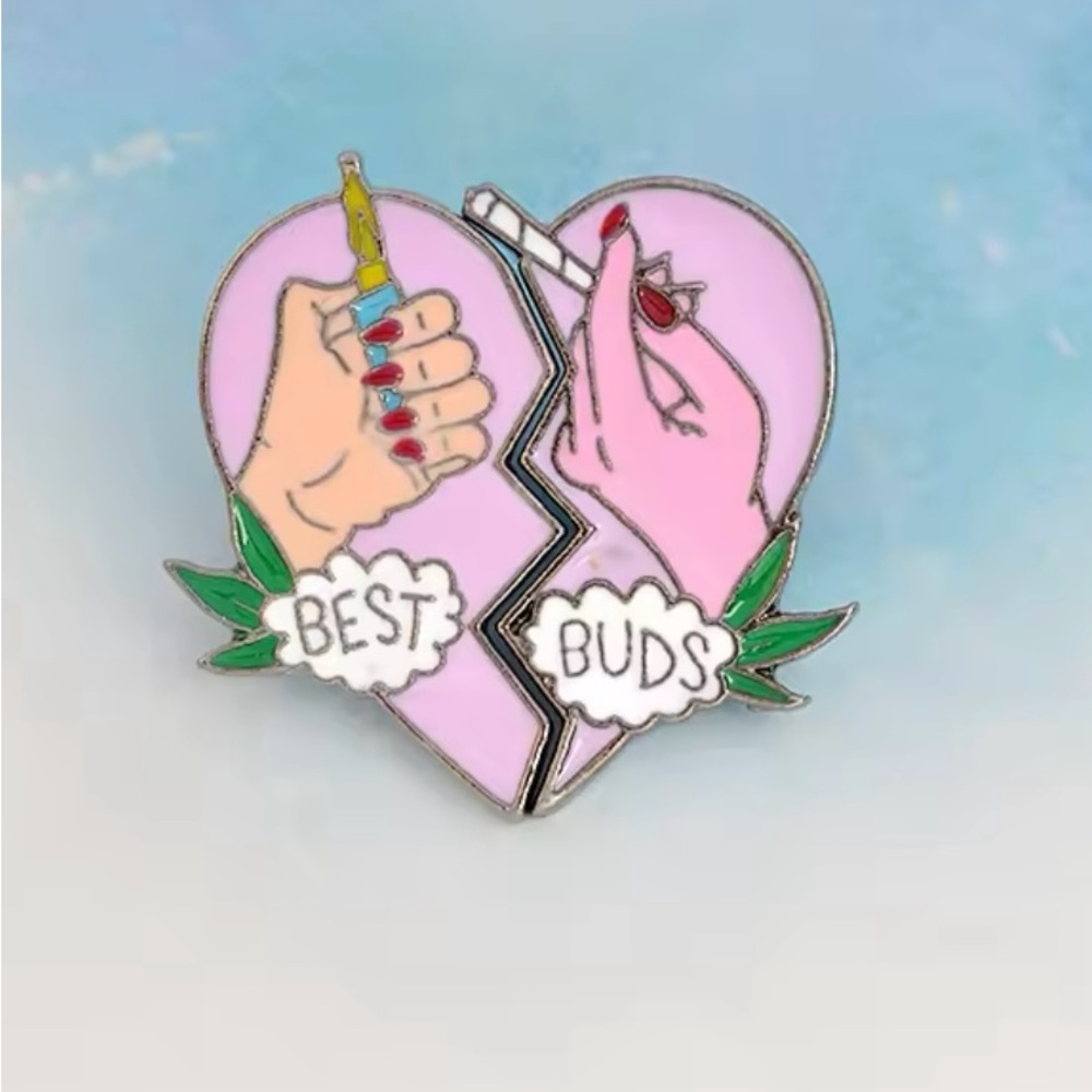 Best Buds Enamel Pin set